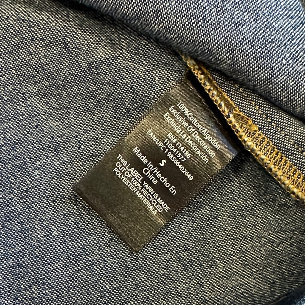 Frye Sz Small Denim Dress / Jacket • NWOT! - Picture 12 of 13